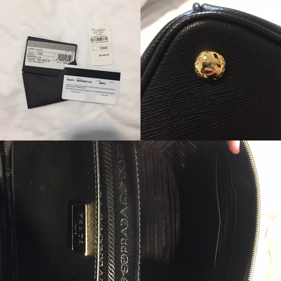 Prada Saffiano Double Zip Executive Tote - Picture 6 of 8